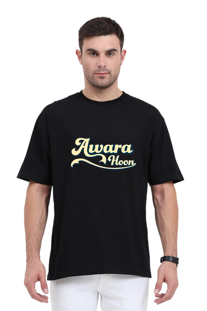 Aawara Hoon - Men’s Graphic Printed Oversized Classic T-Shirt - Graphic Printed T-Shirt
